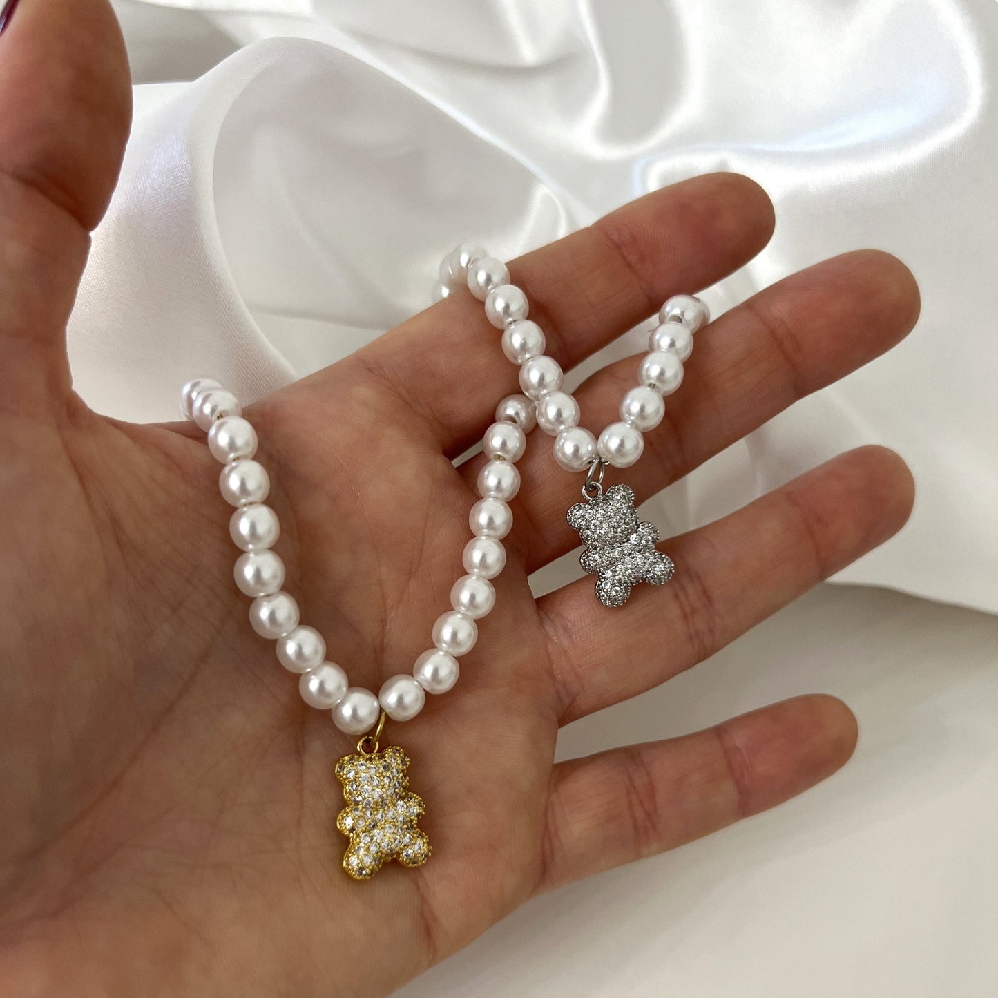 Collana Orsetto Strass