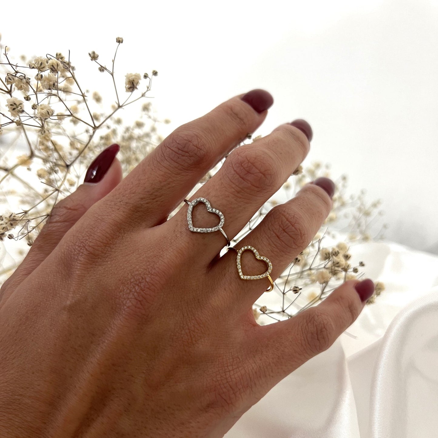 Anello Cuore Zirconato