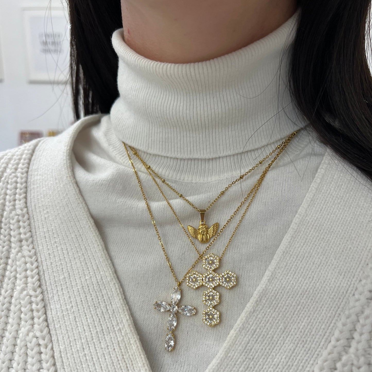 Collana Croce big