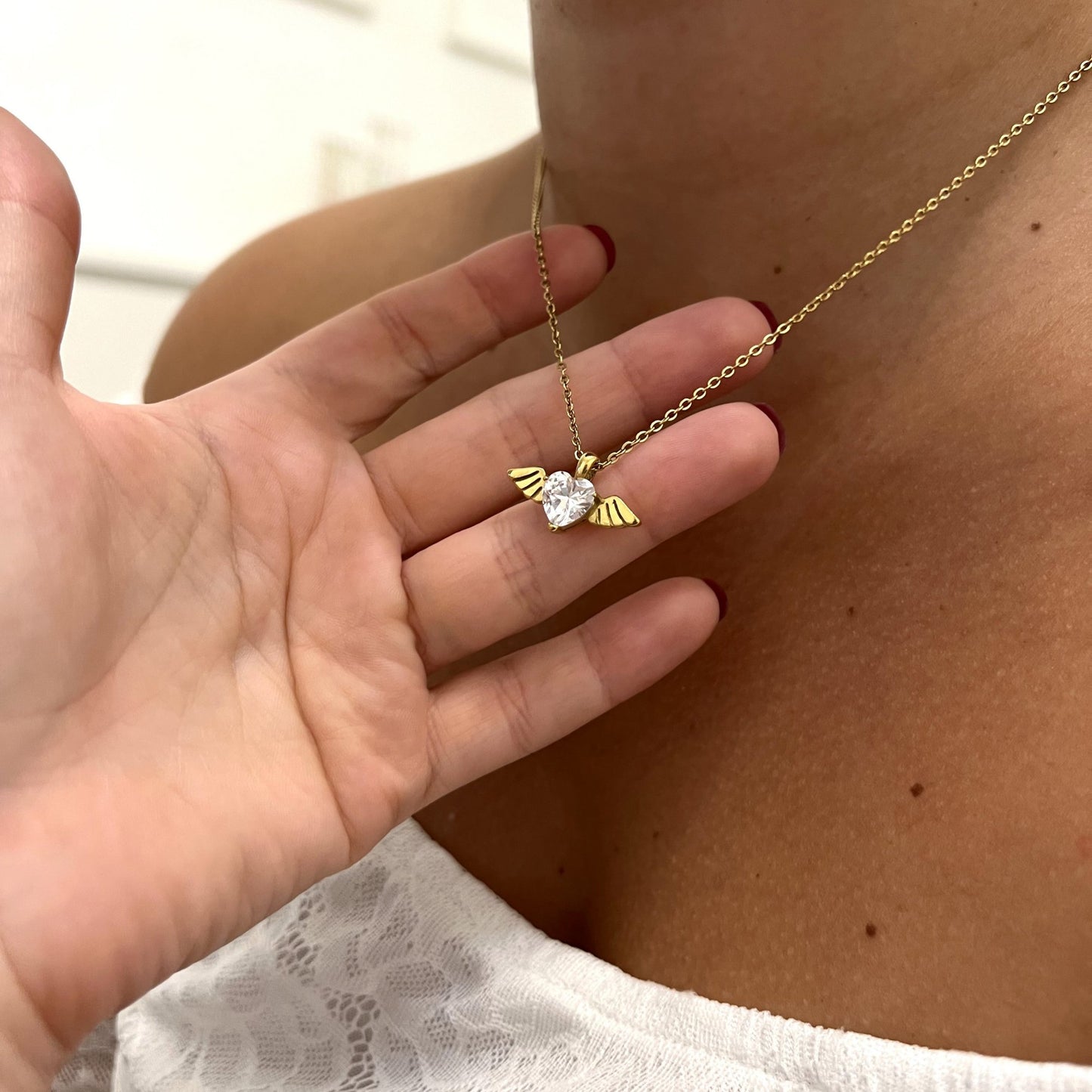 Collana Cuore con Ali