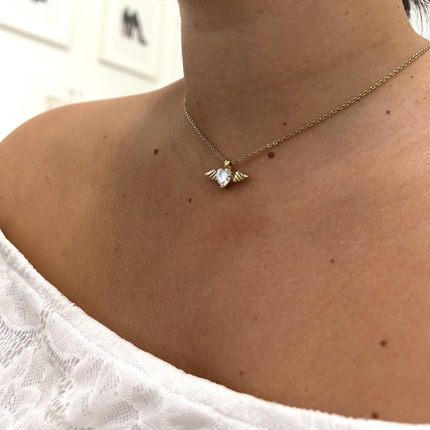 Collana Cuore con Ali
