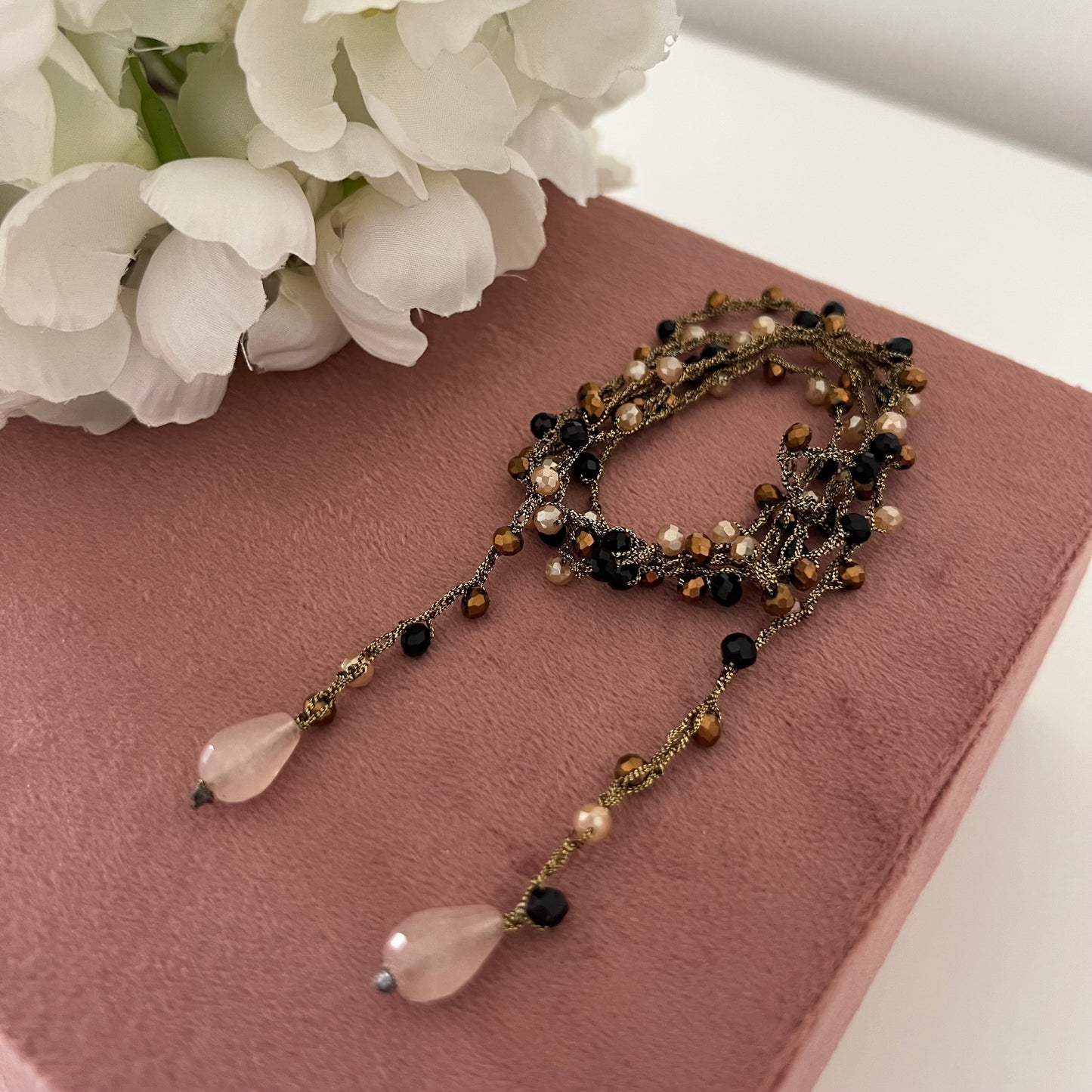 collana Filo di Sogni Nera Gold