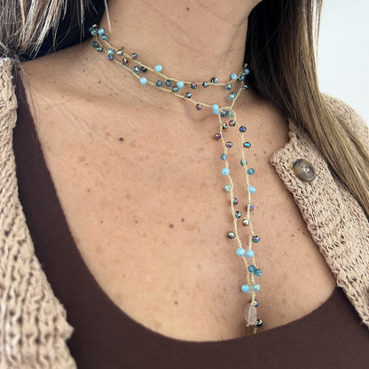 collana Filo di Sogni Celeste