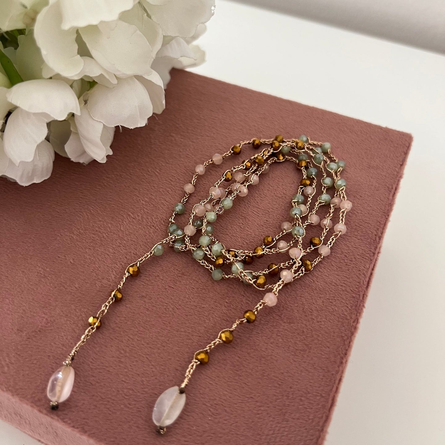 collana Filo di Sogni Verde Acqua