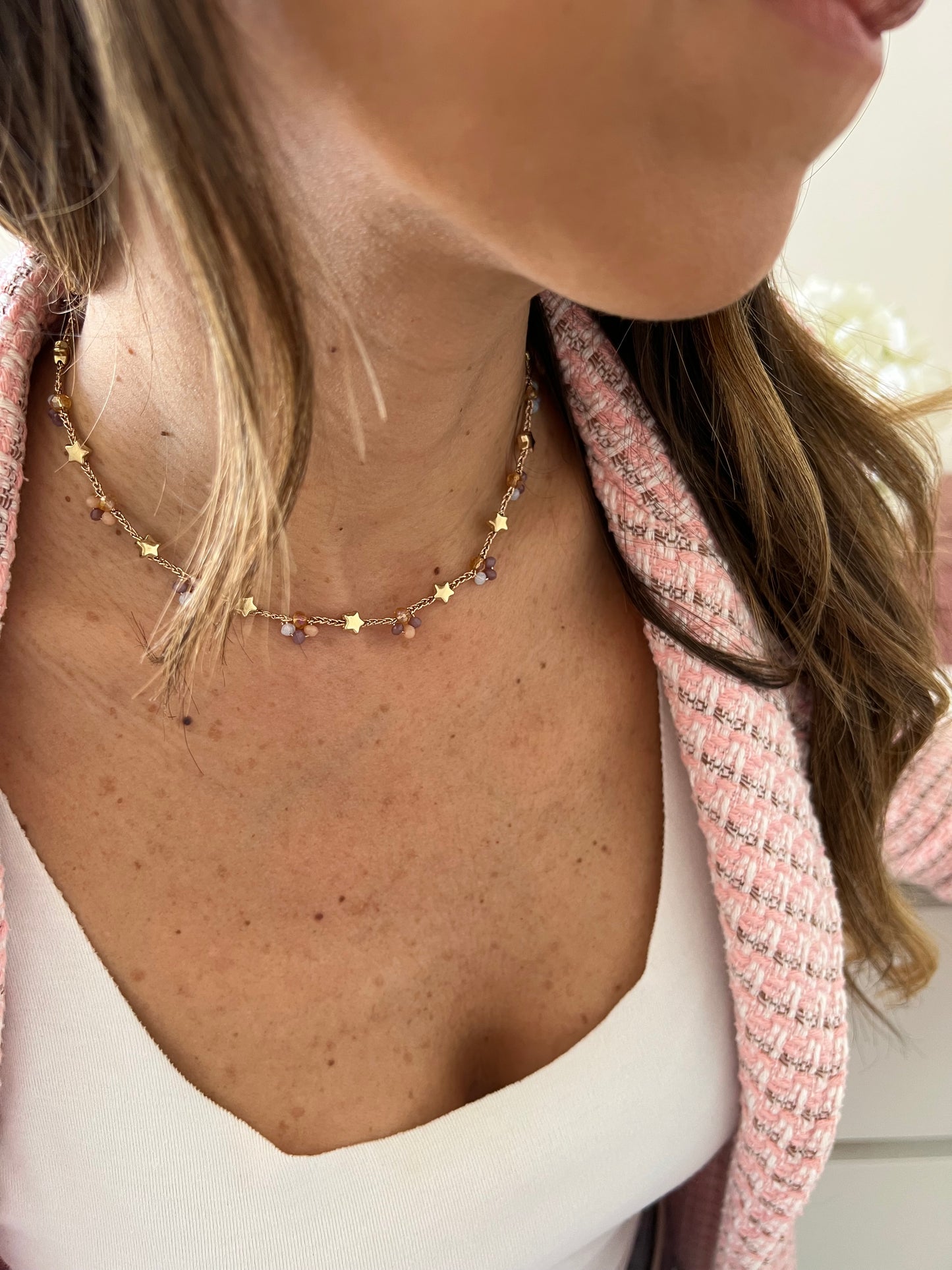 collana stelline e perline