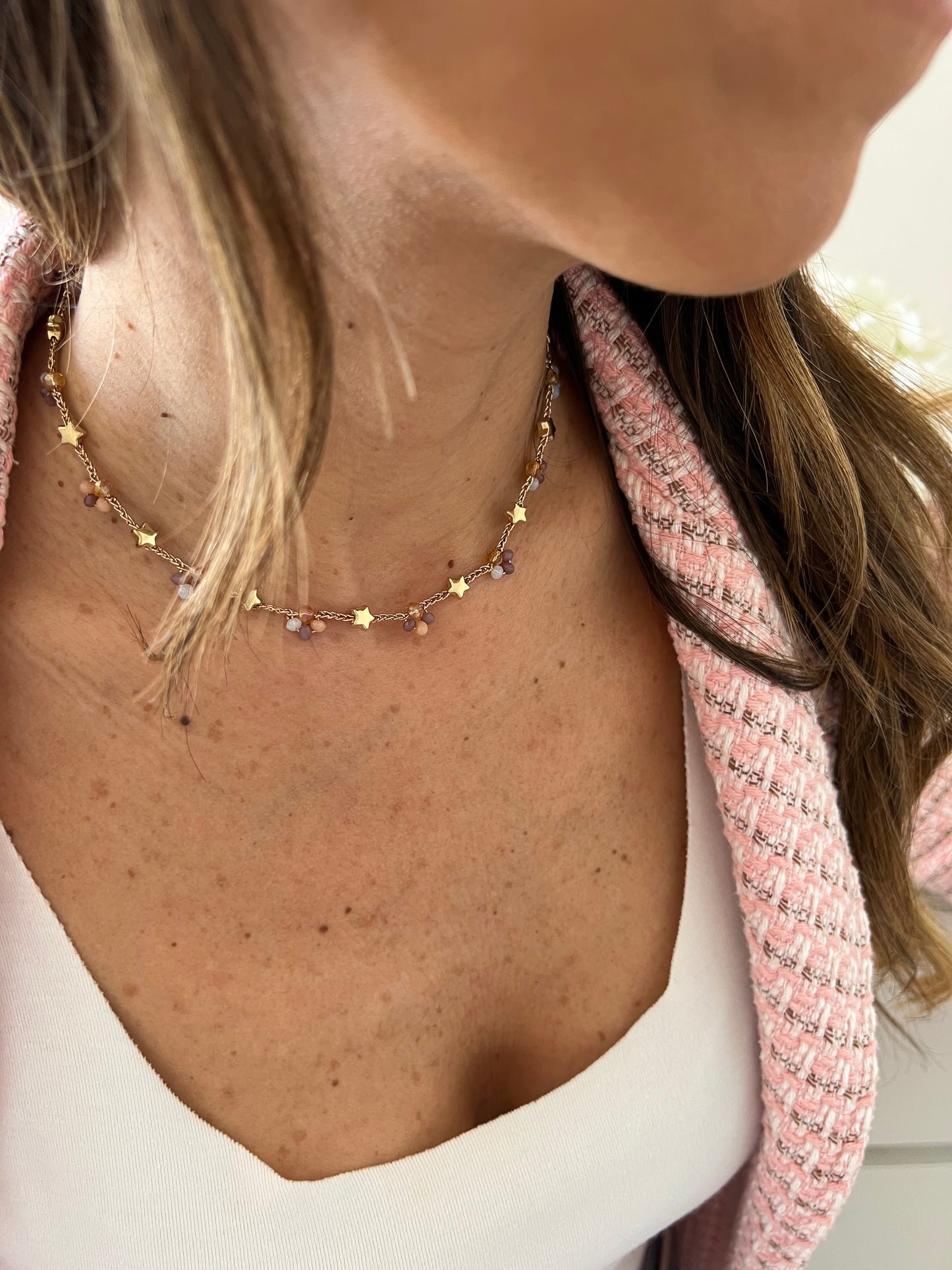 collana stelline e perline