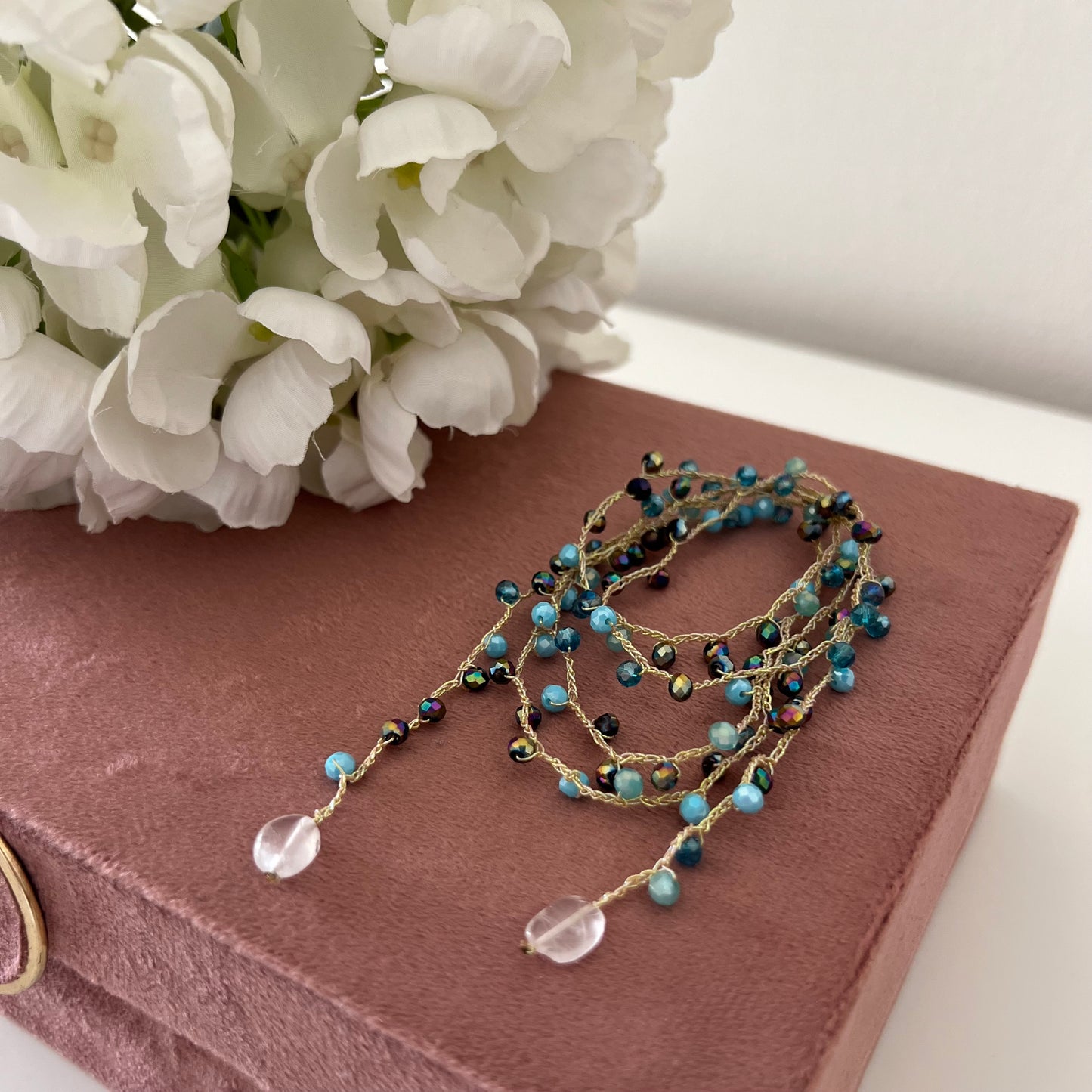 collana Filo di Sogni Celeste