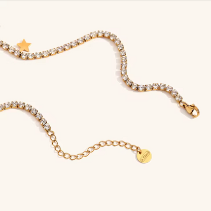 Collana stelline con strass