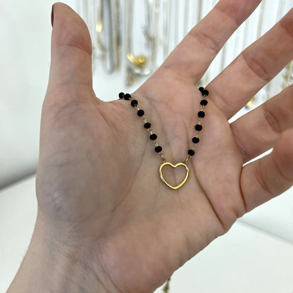 Collana Perline con Cuore