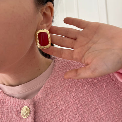 Orecchini Red and Gold