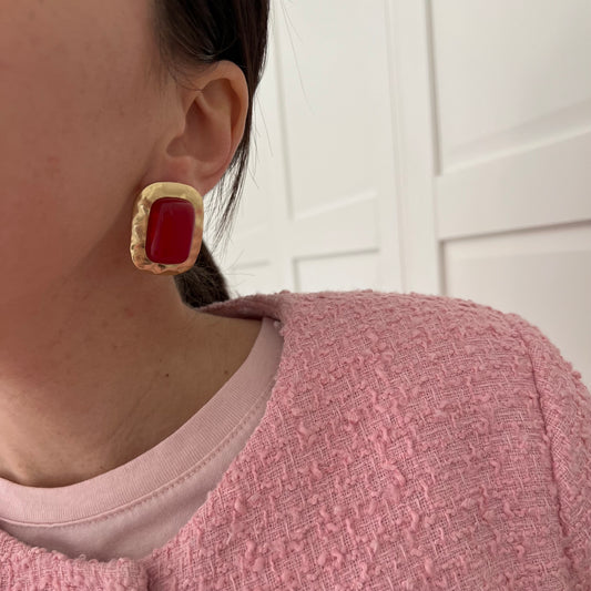 Orecchini Red and Gold