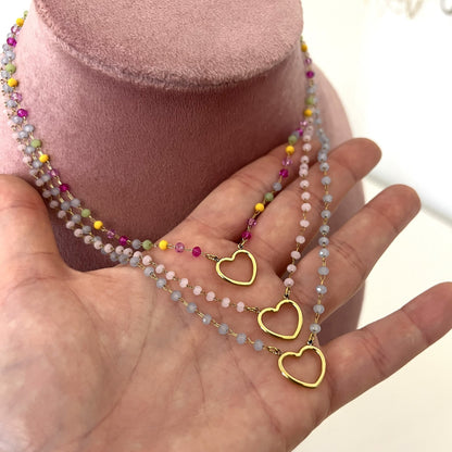 Collana Perline con Cuore