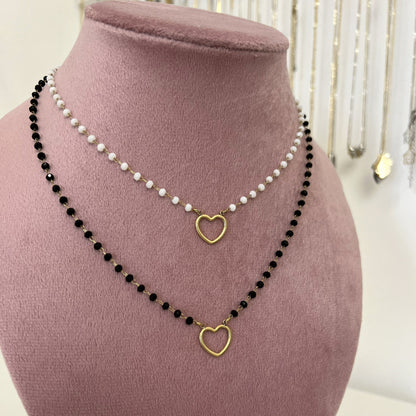 Collana Perline con Cuore