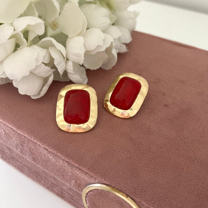Orecchini Red and Gold