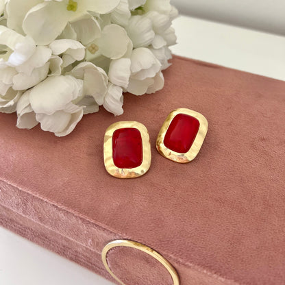 Orecchini Red and Gold